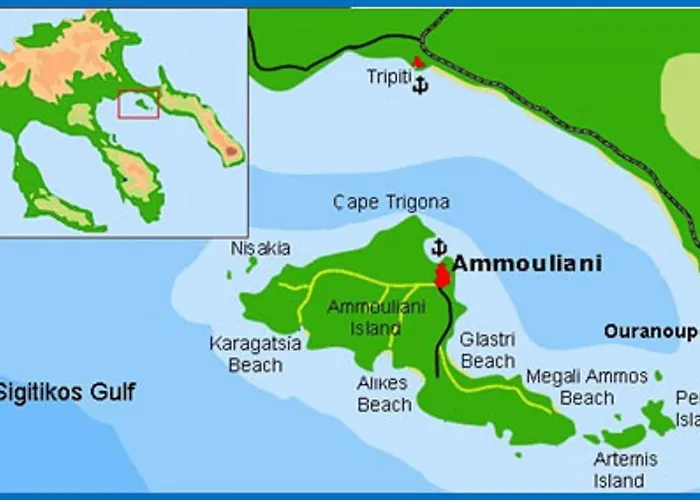 Vakantiehuis Marvelous Sea View Eco Ammouliana